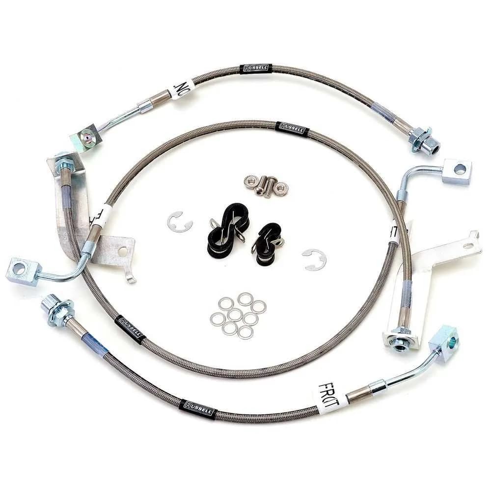 Brake Hydraulic Hose Kit Russell fits 99-01 Ford Mustang for Ford Mustang 2000