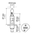 Headlight Bulb Hella H71070227 for Kia Forte5 2012 2.0L L4 GAS - photo 2