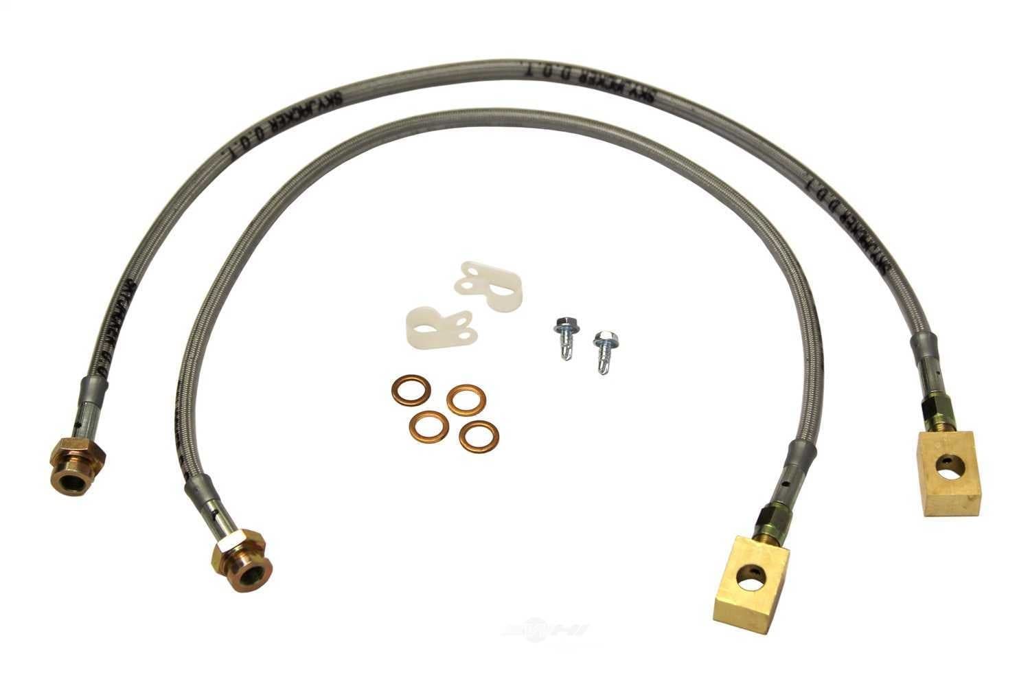 Brake Hydraulic Hose-Stainless Steel Brake Line Front fits Jeep Wrangler for Jee