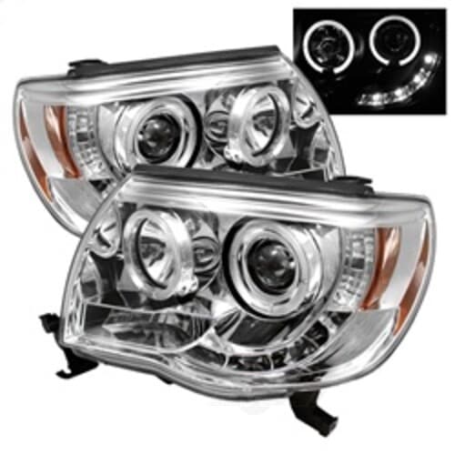 Headlight Set-Halo Led Projector Headlights SPYDER AUTO for Toyota Tacoma 2008
