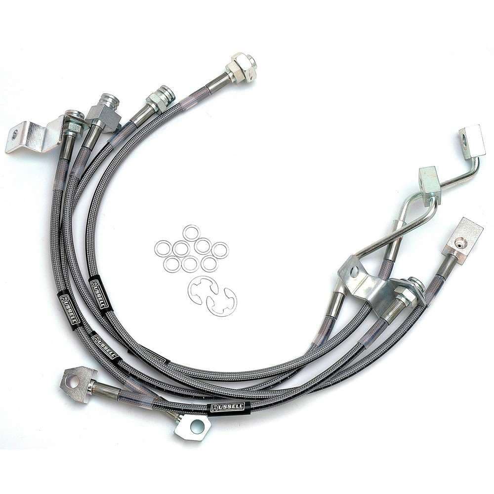 Brake Hydraulic Hose Kit-4WD Russell for Ford F-350 Super 1999 7.3L V8 Diesel